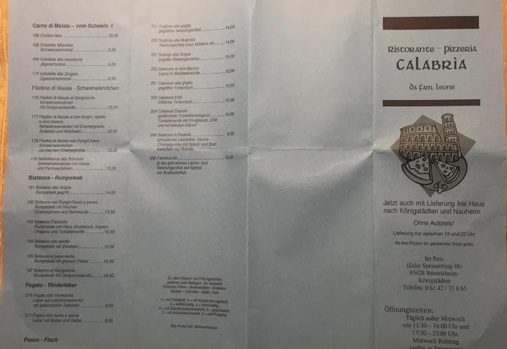 Ristorant Pizzeria Calabria Da Santo